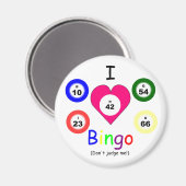 Ik hou van Bingo, oordeel niet Magneet (Voorkant / Achterkant)