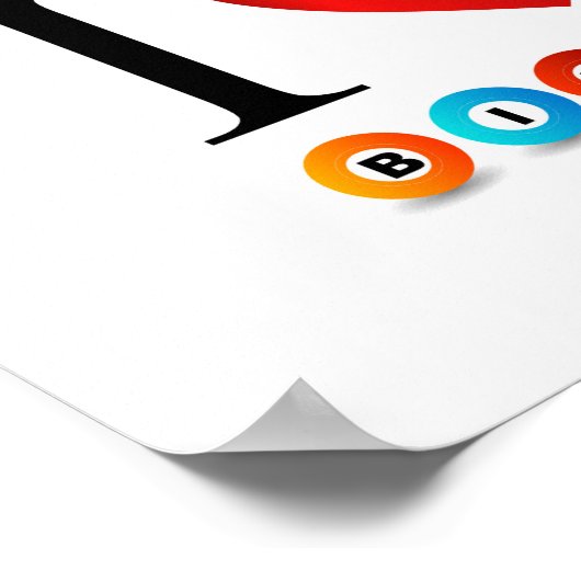 Ik hou van bingo poster (Hoek)