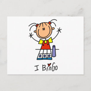 Ik hou van Bingo T-shirts en cadeaus Briefkaart