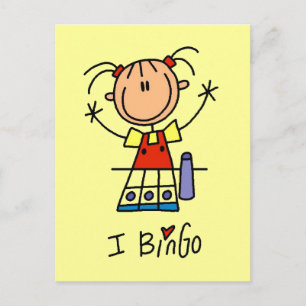 Ik hou van Bingo T-shirts en cadeaus Briefkaart