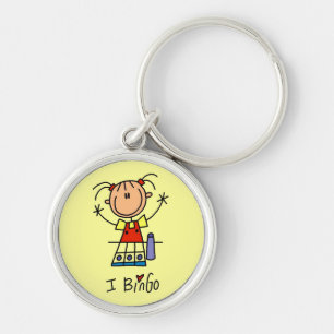 Ik hou van Bingo T-shirts en cadeaus Sleutelhanger