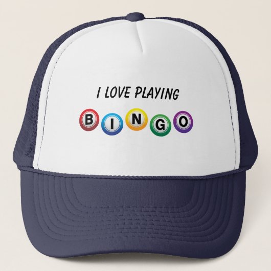 Ik hou van Bingo Trucker Hat Pet (Voorkant)