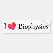 Ik hou van biofysica bumpersticker (Voorkant)
