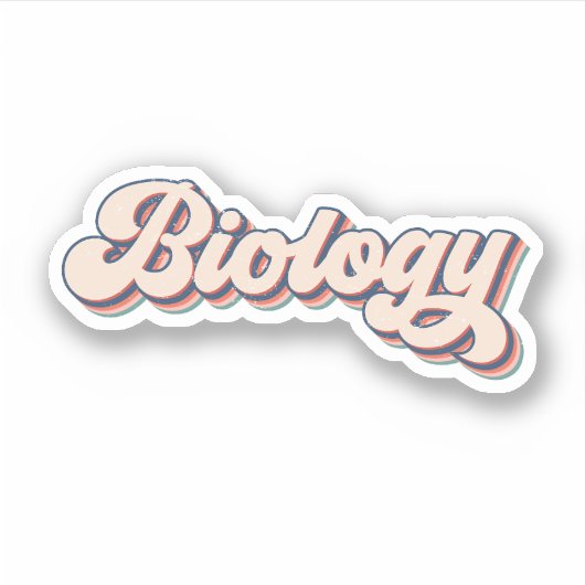 Ik hou van biologie, biologie citaten sticker (Voorkant)
