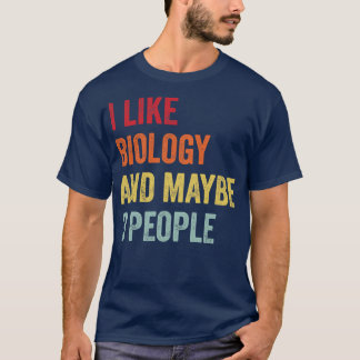 Ik hou van biologie, misschien 3 mensen t-shirt