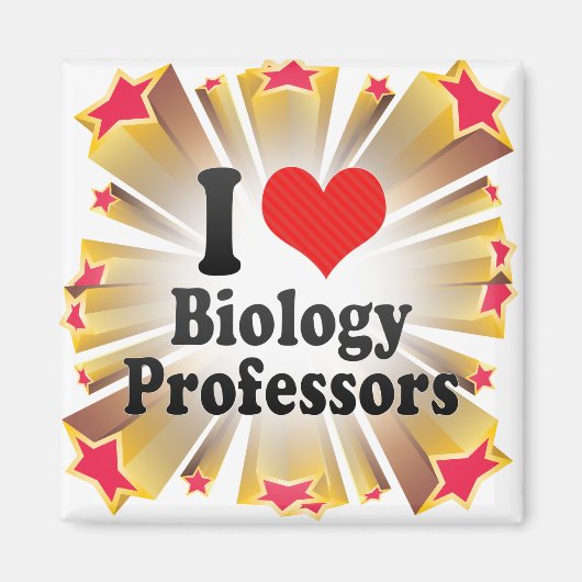 Ik hou van biologieprofessoren magneet (Voorkant)