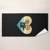 Ik Hou Van Bioscoop Retro Filmprojector Badhanddoek (Badhanddoek)