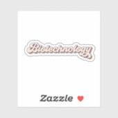 Ik hou van biotechnologie, biotechnologie Grappig Sticker (Vel)