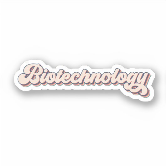 Ik hou van biotechnologie, biotechnologie Grappig Sticker (Voorkant)