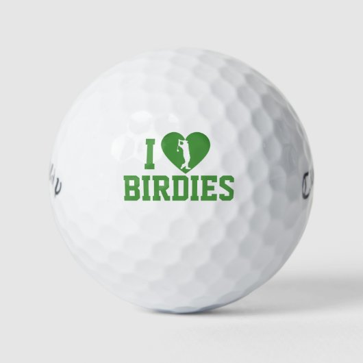 Ik hou van Birdies Golfballen | Gepersonaliseerde (Voorkant)