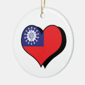 Ik hou van Birma Ornament (Links)