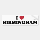 Ik hou van Birmingham Alabama Bumpersticker (Voorkant)