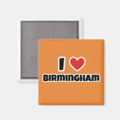 Ik hou van Birmingham Magneet (Voorkant / Achterkant)