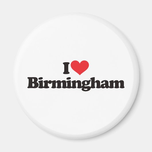 Ik hou van Birmingham Magneet (Voorkant)