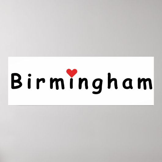 Ik hou van Birmingham Poster (Voorkant)