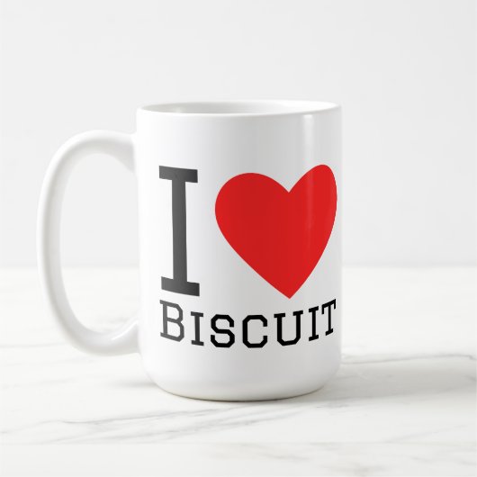 Ik hou van biscuit koffiemok (Links)