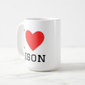 Ik hou van bizons koffiemok (Voorkant links)