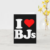 Ik hou van Bjs Hart Grappig  Kaart (Gele Bloem)