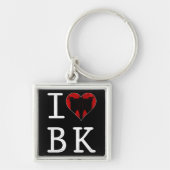 Ik hou van BK Brooklyn NYC Sleutelhanger (Voorkant)