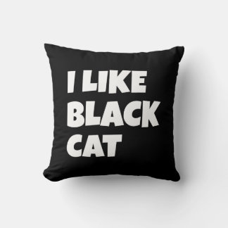Ik hou van Black Cat Design Pillow Kussen