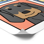 Ik hou van Black en Tan Coonhounds Poster (Hoek)