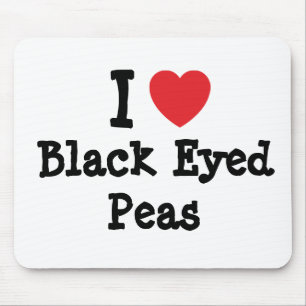 Ik hou van Black Eyed Peas hart T-Shirt Muismat