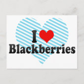Ik hou van Blackberries Briefkaart (Voorkant)