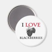 Ik hou van Blackberries Magneet (Voorkant / Achterkant)