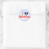 Ik hou van Blackstone, Virginia Ronde Sticker (Tas)