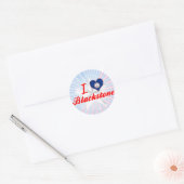 Ik hou van Blackstone, Virginia Ronde Sticker (Envelop)