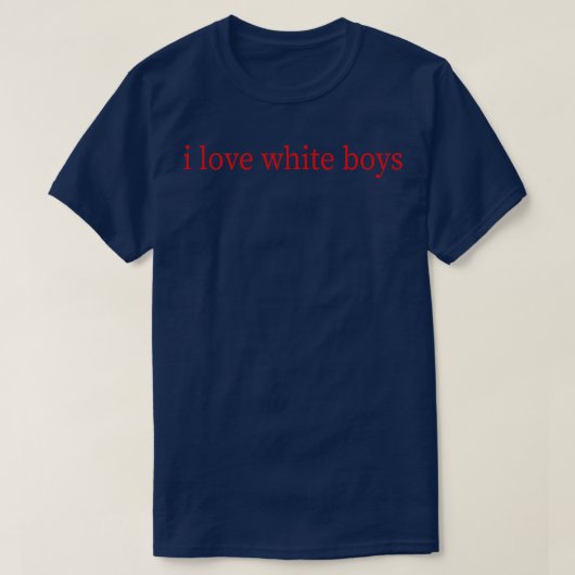 Ik hou van blanke jongens 1 t-shirt (Design voorkant)