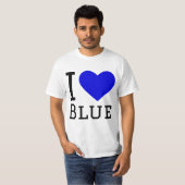 Ik hou van blauw t-shirt (Voorkant volledig)