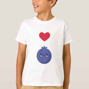 Ik hou van Blauwe bessen T-shirt