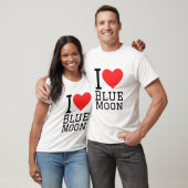 Ik hou van blauwe maan t-shirt (Unisex)