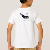 Ik hou van blauwe walvissen - Bedreigde dieren gra T-shirt (Achterkant)