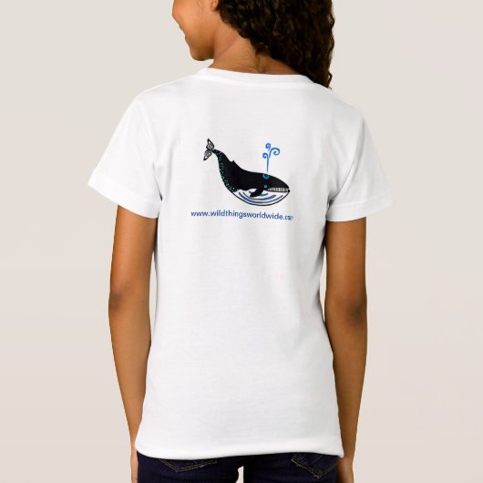 Ik hou van BLAUWE WALVISSEN - Zeedieren - Oceaanbl T-shirt (Achterkant)