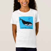 Ik hou van BLAUWE WALVISSEN - Zeedieren - Oceaanbl T-shirt (Voorkant)