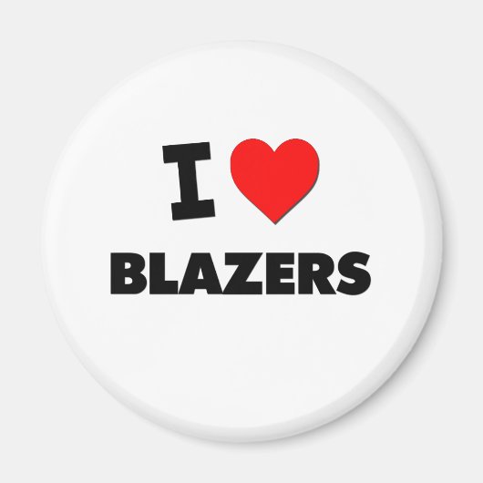 Ik hou van blazers magneet (Voorkant)