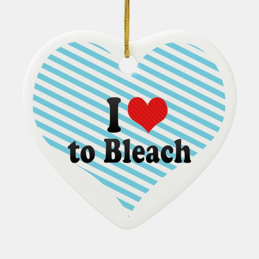 Ik hou van Bleach Keramisch Ornament (Achterkant)