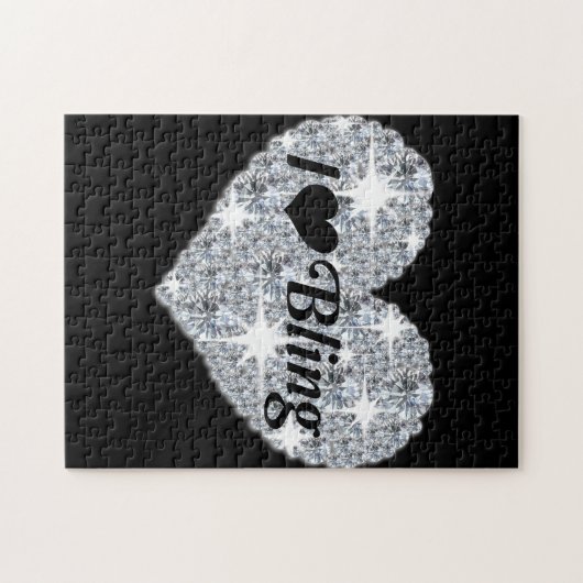 Ik hou van Bling Jigzaag Puzzle Legpuzzel (Horizontaal)