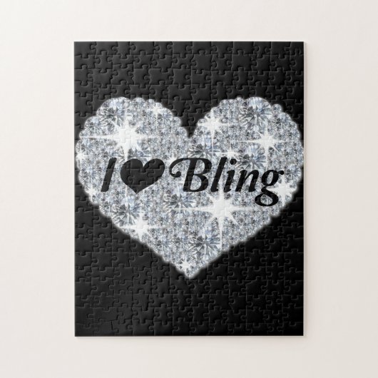 Ik hou van Bling Jigzaag Puzzle Legpuzzel (Verticaal)