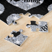 Ik hou van Bling Jigzaag Puzzle Legpuzzel (Zijkant)