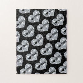 Ik hou van Bling Jigzaag Puzzle Legpuzzel