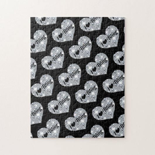 Ik hou van Bling Jigzaag Puzzle Legpuzzel (Verticaal)