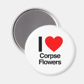 ik hou van bloemen magneet (Voorkant / Achterkant)