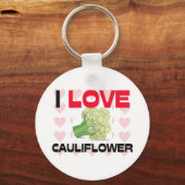 Ik hou van bloemkool sleutelhanger (Voorkant)