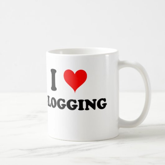 Ik hou van bloggen koffiemok (Rechts)
