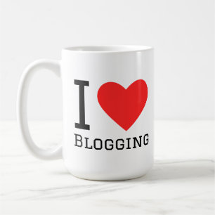 Ik hou van bloggen koffiemok