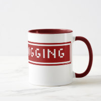 Ik hou van Blogging Blog Button Mok