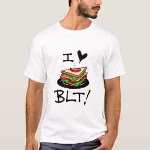 Ik hou van BLT Bacon sla en tomaat sandwich liefhe T-shirt